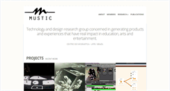 Desktop Screenshot of mustic.info